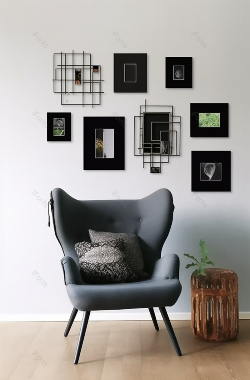 墙上的washi胶带相框室内摄影,高清,摄影图,摄影图片,图片大全,摄影图免费下载